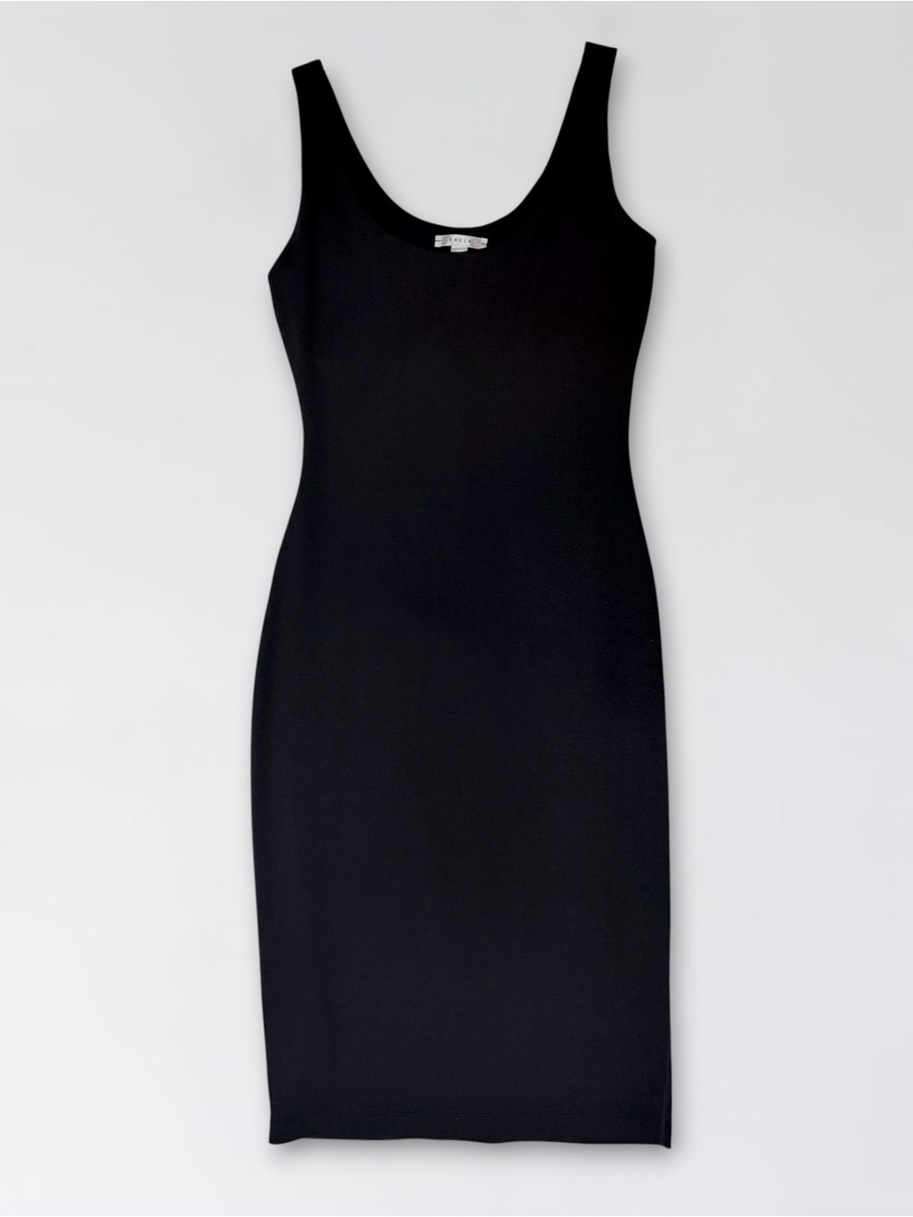 Sheer the Brand Scultping Midi Shapewear Bodycon Dress Black